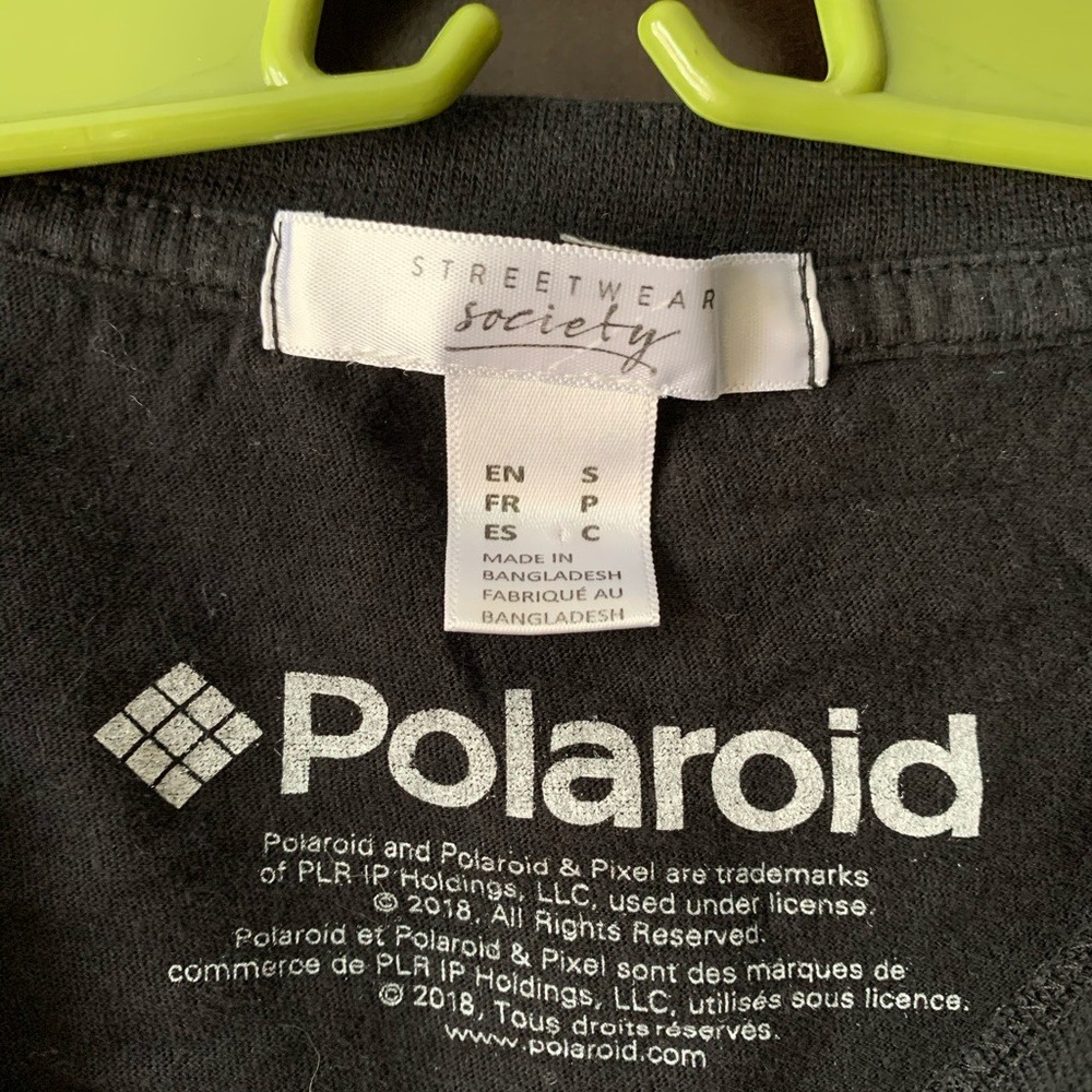 POLAROID TIE FRONT CROP TEE